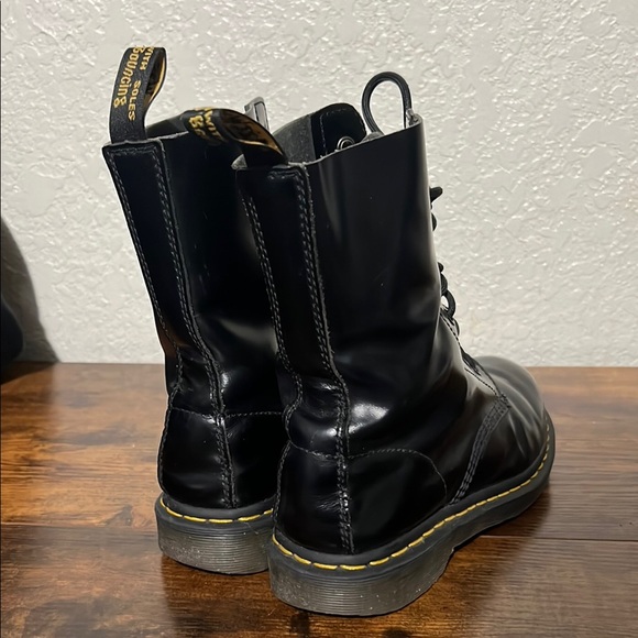 Dr. Martens Shiny Black Lace-Up Boots main image 2
